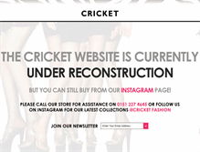 Tablet Screenshot of cricket-fashion.com